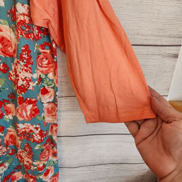 DownEast Xl Pink Floral Cottagecore Y2K Long Sleeve T-shirt - Picture 3 of 8